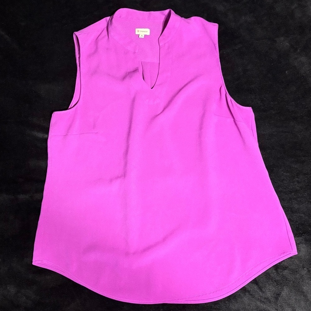 CREMIEUX Women’s Sleeveless Pink Top SZ M